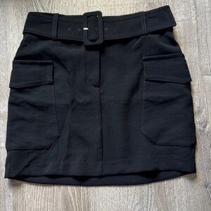 Express Black Mini Skirt with Belt